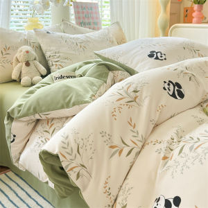 Maternal and Infant Double Gauze Bedding Set Four-Piece
