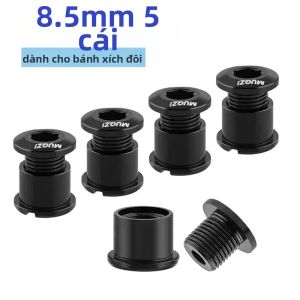 Bộ 5 Bu Lông Và Đai Ốc Xích Xe Đạp Hợp Kim Nhôm 6.5/8.5mm Ốc Vít Bộ Trục Giữa Đơn/kép Phụ Tùng Bảo Dưỡng Xe Đạp