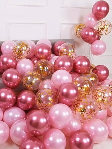32pcs Retro Metallic Confetti Balloon Set for Wedding Anniversary Birthday Party Decoration Supplies Balloon set Baby Shower Wedding Party