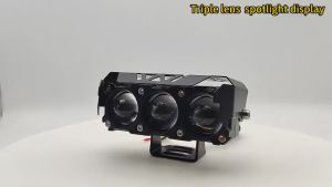 1 คู่ ไฟตัดหมอก Led 3 ดวง 4 นิ้ว IP68 120W 3000K 6500K 12V 24V สว่างมาก สําหรับรถจักรยานยนต์ รถบรรทุก Moto SUV ATV