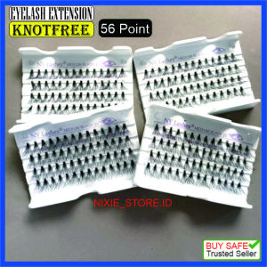 Bulu Mata Tanam KNOT FREE 60 HELAI - Eyelash Extension RINGAN MURAH LIMITED 8ply Ukuran MEDIUM 10mm