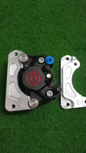 ขาจับปั้ม ปักข้าง ด้วง HP รุ่น Click110i / 125i /Scoopy จาน190-220มม ขาปั้ม คาลิปเปอร์ ขาจับ ขาปั๊ม