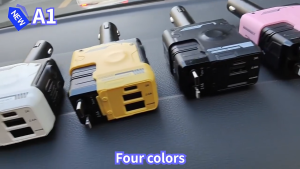 Panasonic 4 in 1 Retractable Car Charger Fast Charger Retractable Car Charger with Wire Convenient with Wire Convenient Digital