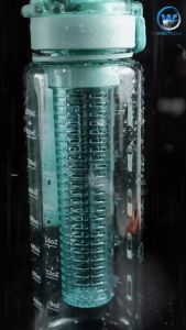 Botol Minum Olahraga Infused Water Buah Dan Teh Indikator Waktu Transparan Kapasitas 1 Liter -YY-540