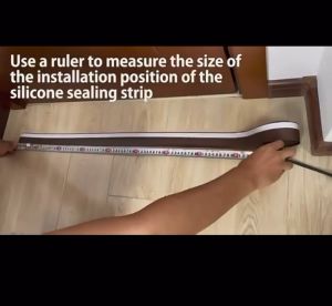 5M Door BottomSeal Strip Weather RubberSeal Windproof Dust SelfAdhesive Door Windshield Tape P8018