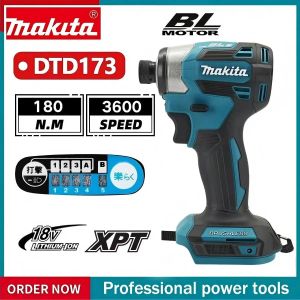 Makita | Makita DTD173 18V Brushless Impact Driver 180N·m Cordless With T Mode Dimmable LED For Home DIY Wooden Furniture Assembly