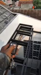 kanopi sleding otomatis bahan solarflat dan besi holo galvanis anti karat