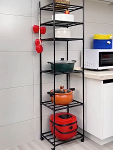 LEARED Kitchen Storage Racks Organizer Shelf Layer Space Saver Grocery Cabinet Merchandising Display Metal Utility Rack