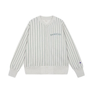 Champion | Drop Shoulder Padded Striped Retro Knit Jacket