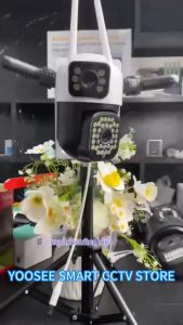 YooSee 2กล้อง กล้องวงจรปิด IP66 Color Full HD WiFi กล้องวงจรปิด360 wifi มีอนฟาเรด ไฟLED มองเห็นภาพสีตอนกลาง ดูพร้อมกันได้ กันฝน กันแดด มีไมค์ลำโพง กล้องดู