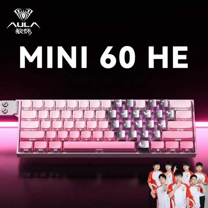 AULA | 60mini Three-mode Magnetic Switch Gaming Wireless Mechanical Keyboard