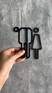 ป้ายห้องนำ้ชายหญิง ป้ายสุขา ป้ายสัญลักษณ์ห้องน้ำ ป้ายหน้าห้องน้ำ สไตล์โมเดิร์น มินิมอลDesignfac