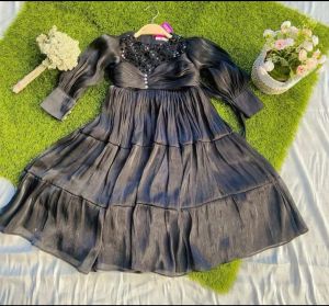 Gamis anak starla glitter shimmer yoryu premium tidak gatal lembut thalita