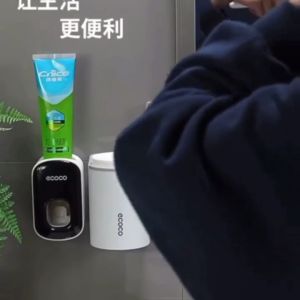 ECOCO เครื่องบีบยาสีฟัน ที่บีบยาสีฟัน ยาสีฟัน ไม่เจาะผนัง ติดตั้งง่าย