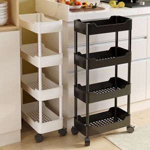 Multi-layer Narrow Space Rolling Storage Shelf