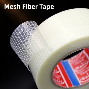 Transparent Glass Fiber Reinforced Tape Anti-Tensile Wear-Resistant Cross Mesh Strong Adhesive Single-Sided Fixation Tape