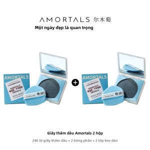 AMORTALS | Giấy Thấm Dầu Mặt và Bông Phấn