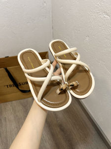 Fancy Toe Covering Sandals Women Summer Fashion All-Matching French Retro Beach Soft Bottom Sandals Women