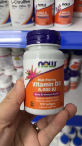 Now Vitamin D3 5000 IU - Hỗ Trợ Xương Răng Tăng Đề Kháng Tăng Hấp Thu Canxi
