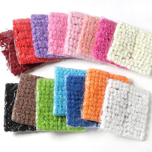 96Pcs Mini Rose Artificial Flowers Bouquet 7.5cm Foam Fake Flowers Wedding Decoration for Home Room Decor DIY Gifts Accessories