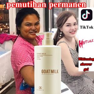 Whitening Body Wash 800ml Moisturizing Shower Gel armpit whitening exfoliate Body Wash Nicotinamide Shower Gel Repairs skin treats sun damage dark skin melanin precipitation anti-mite brightening nicotinamide mild fragrance goat milk
