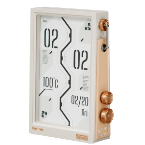 Divoom Times Frame Smart HD Screen | 10.1" DIY Digital Clock | Crypto Stocks Weather Calendar | Tech Gift Desk Setup