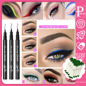 Colored Liquid Eyeliner Matte Neon Waterproof Long Lasting Liquid Makeup/Eye Liner Natural Blue/Green/Yellow (M1C)