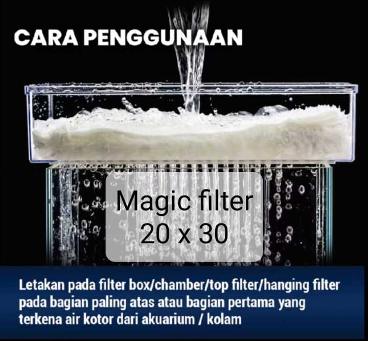 Magic filter cotton aquarium media filter menjernihkan aquarium ...