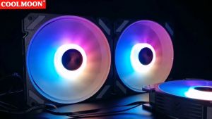 INBLACK RGB Case Fan Set ชุดพัดลมRGB +รีโมท คอนโทรล COOLMOON พัดลมเคส12cm ระบายความร้อน คอมพิวเตอร์