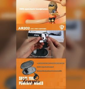 AIR202 - Handsfree Bluetooth LENYES AIR-202 OWS Wireless Earphone Bluetooth 5.4 Headset IPX4 Waterproof Smart Touch TWS Earbuds