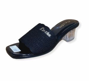LOZTAQU - Sandal Wanita Hak Kaca 5 cm Rajut Import Jk - 12
