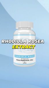 Rhodiola Rosea 500 mg 3% SalidrosideNootropic Brain Booster Energy Mood Depression Motivation Anxiety Stress Supplement (60 capsules 60 servings)