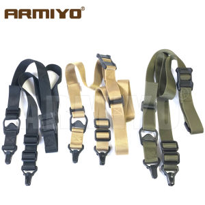 Armiyo Gen 2nd S3 Rope Double Point Multifunctional Shoulder Strap Iron Metal Buckle Fishing Training Hunting Bag Nylon Sling