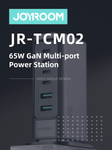 JOYROOM JR-TCM02 65W GaN Multi-port Charger/ Type C/USB A/Charger Type C Fast Charging For Phone Laptop/Kepala Charger