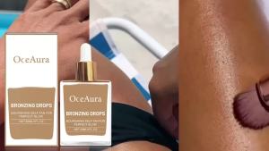 Nước Dưỡng Da Tạo Màu Rám Nắng OceAura Tanning Drops Bronzing Accelerator 30ml Dưỡng Ẩm Tự Tạo Màu Da Dùng Ngoài Trời Thúc Đẩy Sắc Tố Da & Ngăn Ngừa Khô Da