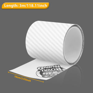 Transparent Carbon Fiber Car Door Sill Film Anti-Scratch Guards Moulding Strip Bumper Trim Protection Car Sticker