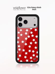 Wildflower | Red Stars Full Cover Protective Case Shockproof