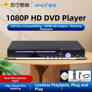 Amoi | Amoi New 2025 Home DVD Player High Definition EVDEVD VCD Disc Player Integrated 310 Full HD 1080P Blu-ray Player with Mic Slot