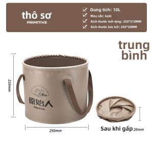 The Primitive | Thùng Nước Đựng Ngoài Trời Gấp Gọn Dung Lượng Lớn