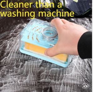 Household Hand Free Scrubbing Soap Box Multifunctional Bubble Box Automatic Soap Drain Roller Laundry Soap Drainage Type