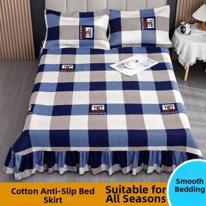 Padded Non-slip Ruffled Bed Cover