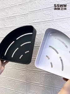 SSWW | Double-layer No-drilling Corner Shelf Bathroom Storage Rack