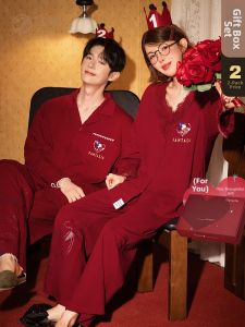 GONGDIE | Cotton New Wedding Couples Loungewear Set