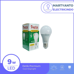Lampu LED Bulb Detik Premium 09 Watt Warna Putih