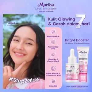MARINA Expert White & Glow Bright Booster | Whip Facial Foam | Perfecting Glow Face Cream