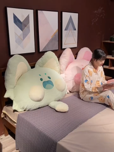 หมอนอิงหัวเตียง Dudu Cat หมอนอิง Dudu Cat หมอนพิงหลังขนาดใหญ่ หมอนอิงพิงหลังเตียงหอพักนักศึกษา หมอนพิงหลังอ่านหนังสือ