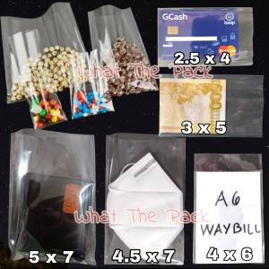 100pcs Small OPP Without Adhesive Clear Transparent Plastic Bag Shipping Pouch for Photocard ATM Card Food Accessories Packaging (2.5 x 4 in 3 x 5 in 4 x 6 in 4.5 x 7 in 5 x 7 in)