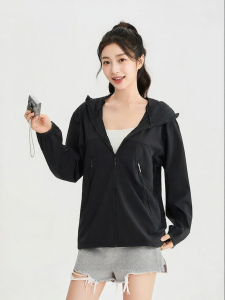 SANFU | Summer New Zipper Pockets Removable Visor Womens Outerwear