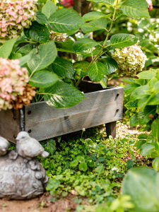 Juhan Antiseptic Wood Flower Box Planter Outdoor Courtyard Balcony Solid Wood Flower Pot Rectangular Storage Planting Box