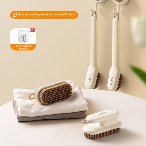 pracra | Shoe Safe Soft Bristles Rotatable Cleaning Brush